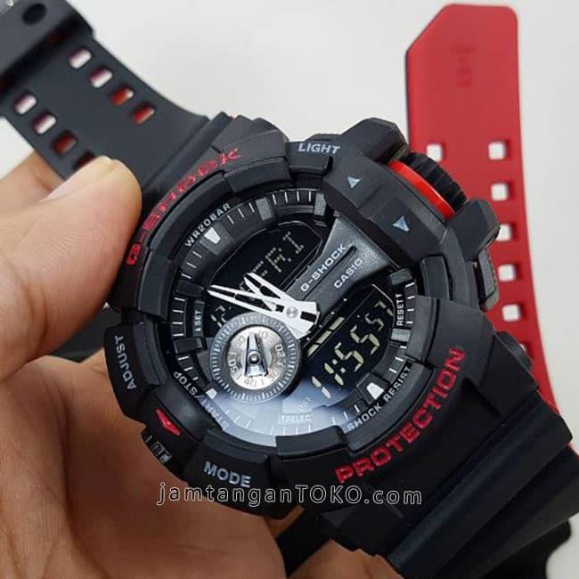 Jam Tangan Casio G Shock ORI BM GA-400HR-1A Black Red GA-400 GA400