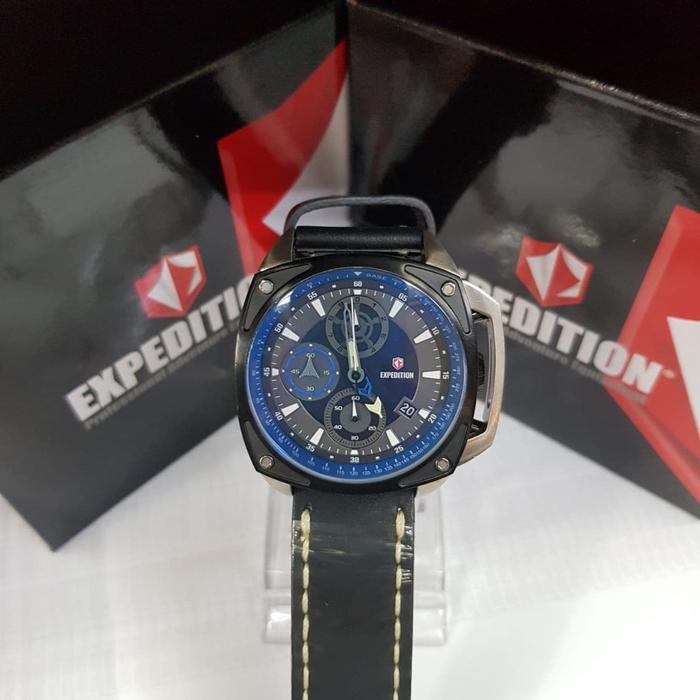 Jam Tangan Expedition Original Garansi Resmi 1 Tahun E6646 Black Blue