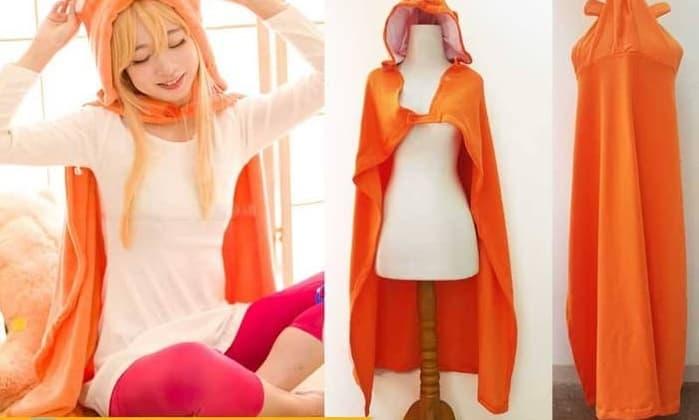 Jubah Umaru Chan Orange Panjang Cosplay Anime Coat