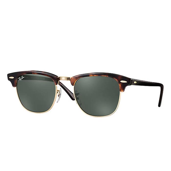 Ray-Ban Sunglass Clubmaster Havana G-15 Lens | 0RB3016F W0366 55