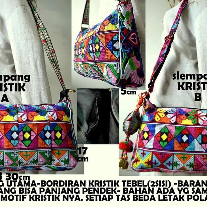 Tas Selempang Import Full Bordir Kristik Kodr AB