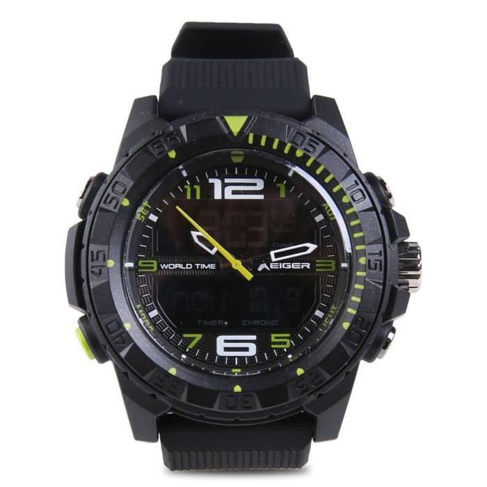 Jam Tangan Pria Eiger Baitou Watch Analog Digital 910003358 Grey Original Water Resistant