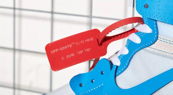OFF WHITE JORDAN ZIP TIE REPLACEMENT TAG LABEL VIRGIL ABLOH CABLE TIES