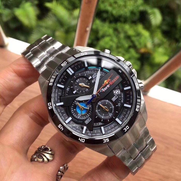 Jam Tangan Pria Casio EDIFICE EFR-556 Scuderia Toro Rosso SILVER