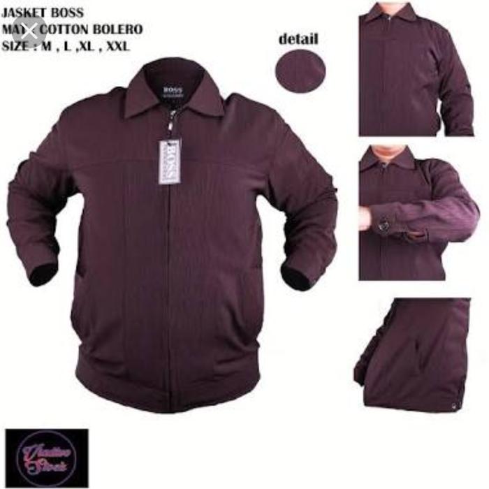 semi jas boss/jaket boss/balero boss/jaket motif/jaket polos/jaket bos