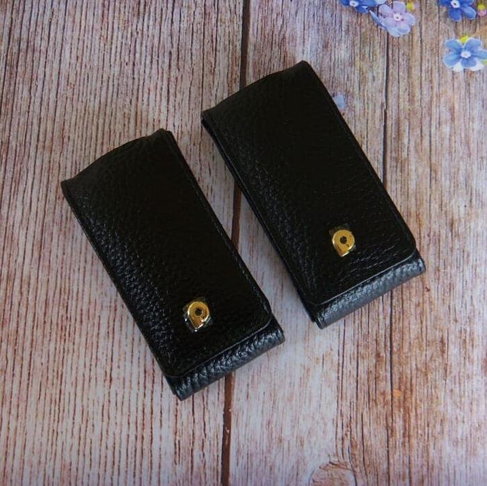 Dompet Kulit Papillon Original D717 Hitam Gantungan Kunci STNK
