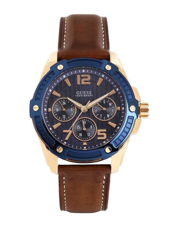 GUESS W0600G3 Flagship - Jam Tangan Pria - Coklat