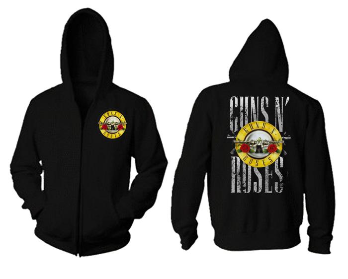 JAKET SWEATER HOODIE ZIPPER GUNS N ROSES KEREN MURAH GNR 4