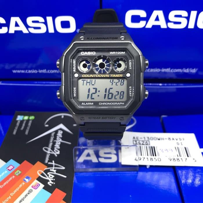 Jam Tangan CASIO ORIGINAL AE-1300WH AE1300WH GARANSII RESMI CASIO
