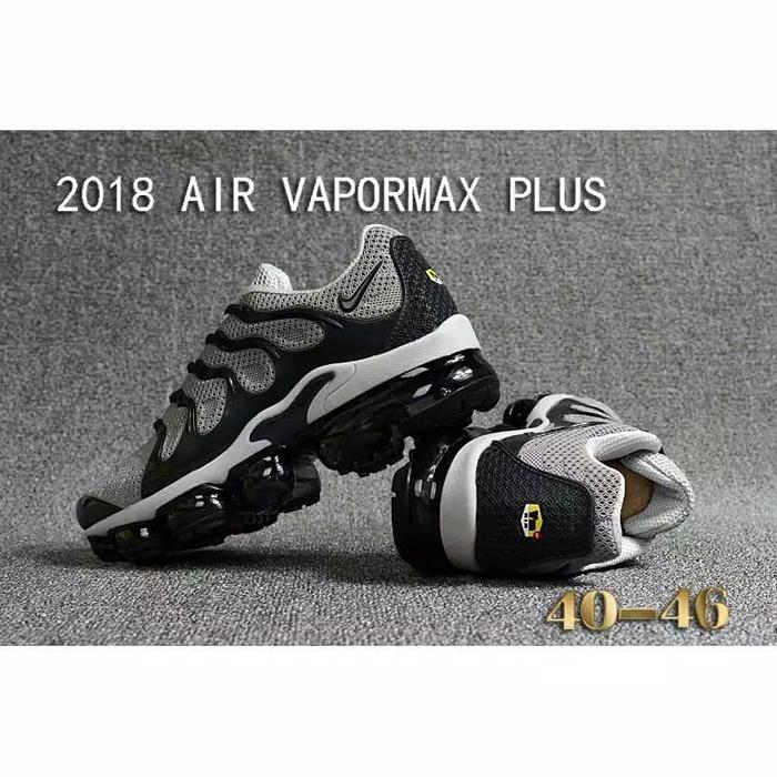 Original Nike Air Vapormax Plus 2018 Grey Black Men Sport