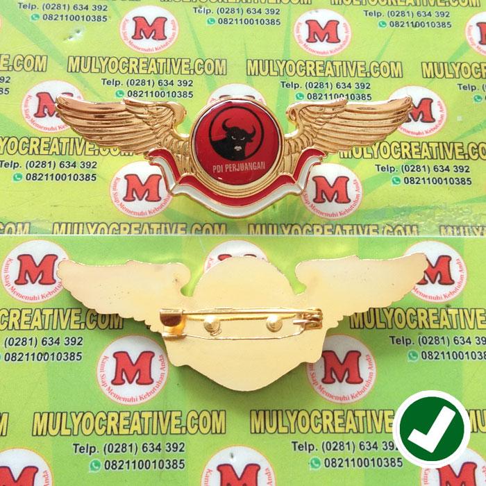 Pin Wing Logo Partai PDIP - Wing Pin Partai PDI Perjuangan