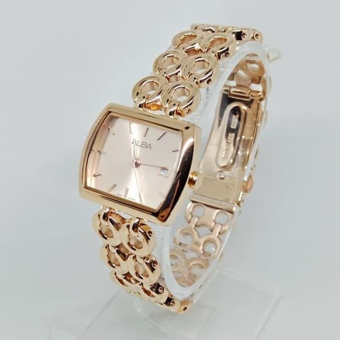 JAM TANGAN WANITA ALBA AH7R10 ROSEGOLD ORIGINAL