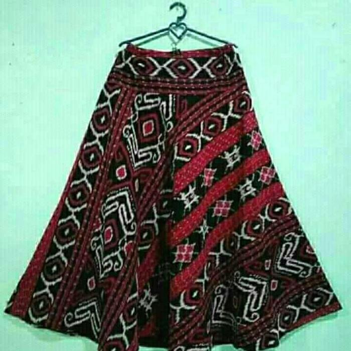 rok maxi payung ethnic kain tenun jepara blanket antik batik modern