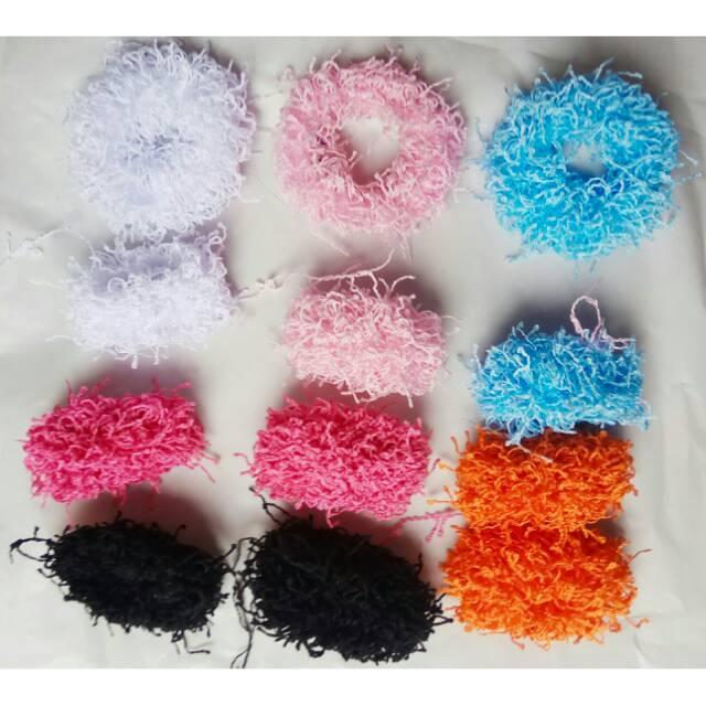 Karet rambut bihun/ikat rambut bihun kecil 12 PCS
