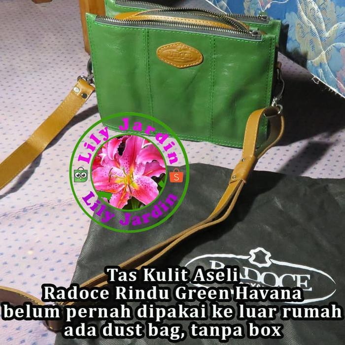 Tas Radoce Rindu Green Tas Kulit Aseli - Genuine Leather