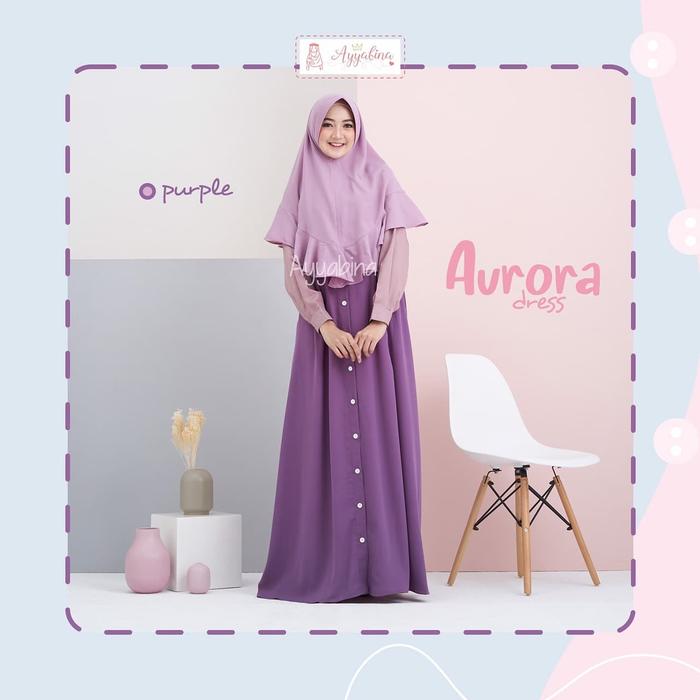 AYYABINA AURORA DRESS PURPLE GAMIS ONLY ALLURA CREPE MIX TOYOBO