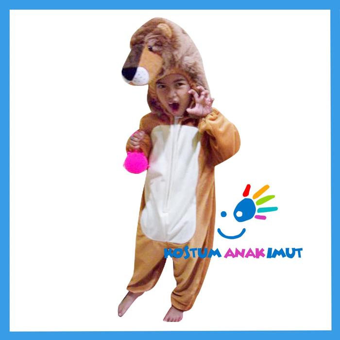 Kostum singa -Baju kostum binatang singa-Kostum binatang singa