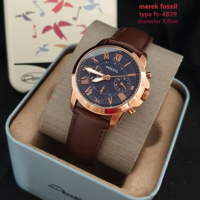 Jam Tangan Wanita Merek Fossil Grant FS 4839 Ori BM Fullset 3.8cm