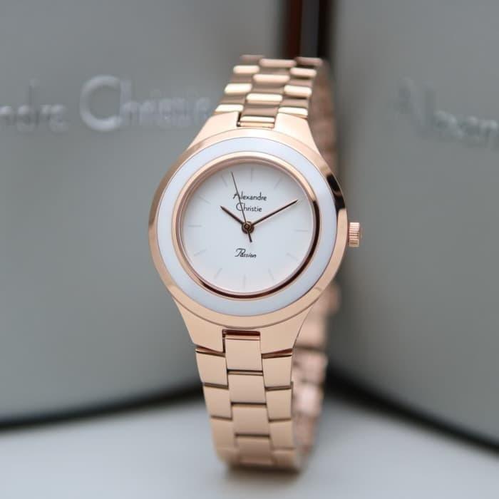 Jam Tangan Wanita Alexandre Christie AC 2821 Original - Rosegold