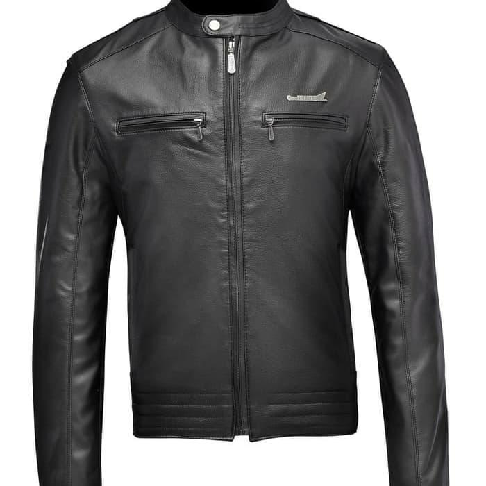 jaket kulit HONDA LEATHER jaket daniel black keren hitam