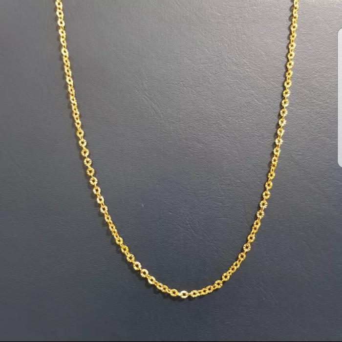 Kalung Fancy Emas asli model elegan Panjang