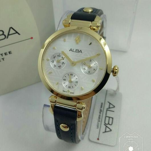 Jam tangan wanita Original ALBA AP6552 gold