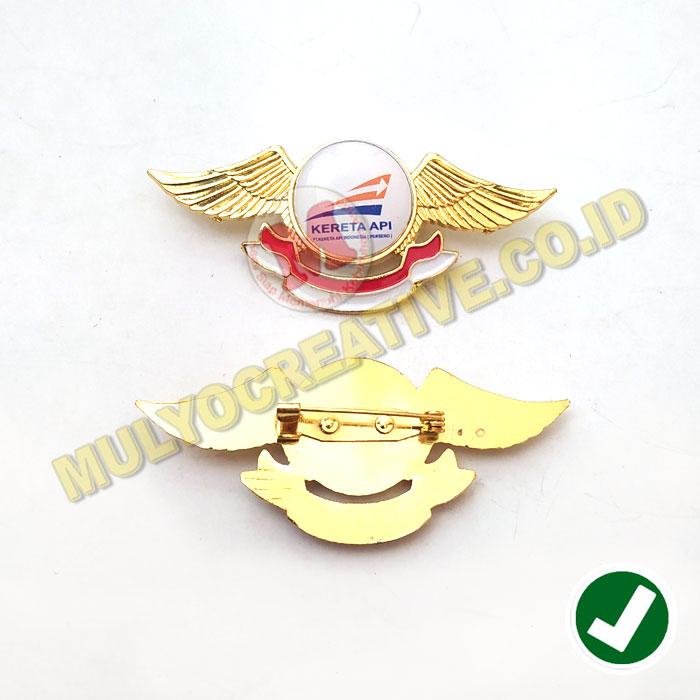 Lencana KAI Pin Wing Logo Kereta Api Indonesia Atribut Kerja Murah