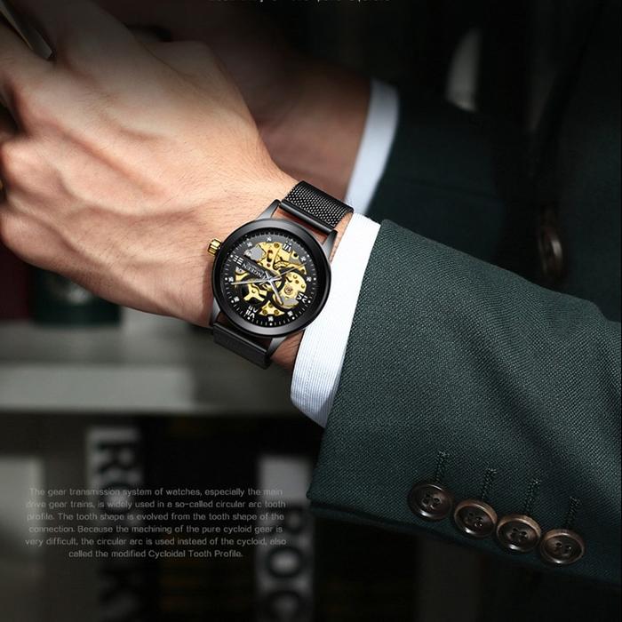 Jam Tangan Pria FNGEEN Sport 6018 Mekanik - Tahan Air 30m