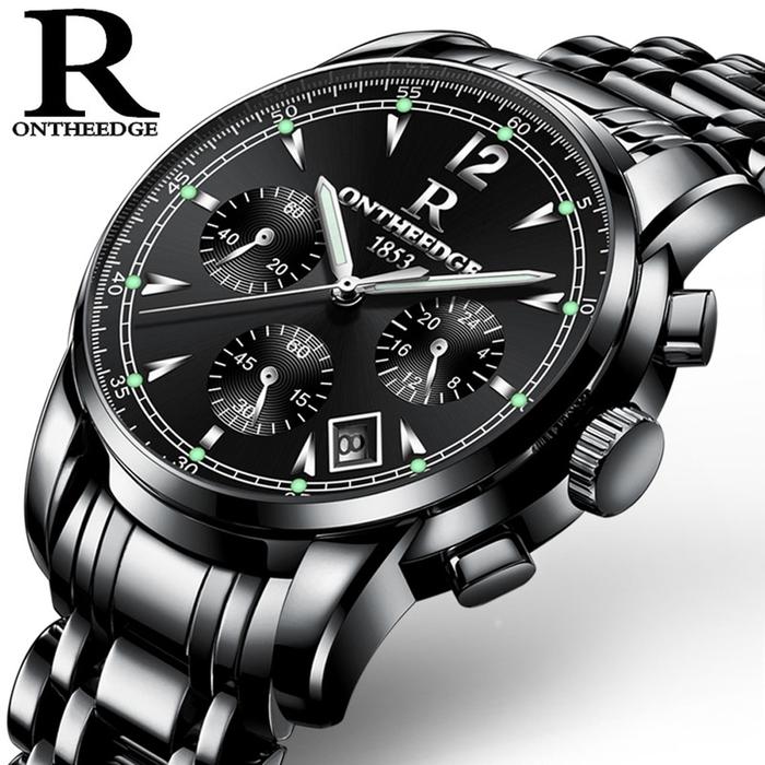 ONTHEEDGE Jam Tangan Pria Luxury Men's Watch Sport Analog Quartz
