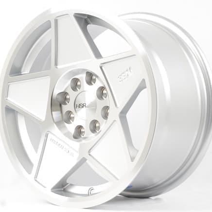 Velg Mobil Ring 15 HSR MAGICAL Lebar Celong 7/8 Lubang 4 Silver Polis