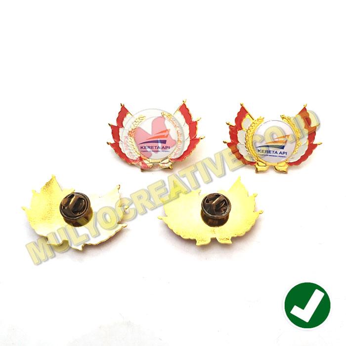 Lencana Pin Logo Kereta Api Indonesia Model Bendera Murah