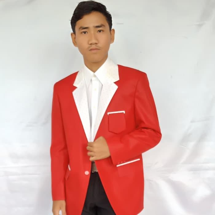 Jas partai PKP resmi formal warna merah ukuran M-XXL