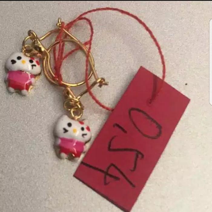 Anting anak Emas asli model Hello Kitty Kadar 700