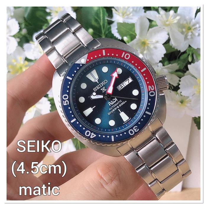 Jam Tangan Pria Merek Seiko Diver Padi Rubber Automatic Ori BM