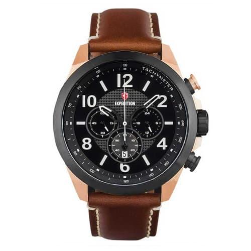 Expedition 6779 rosegol jam tangan pria Chronograph