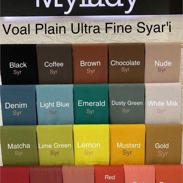 Jilbab Voal Polos Syari'i by My Lady