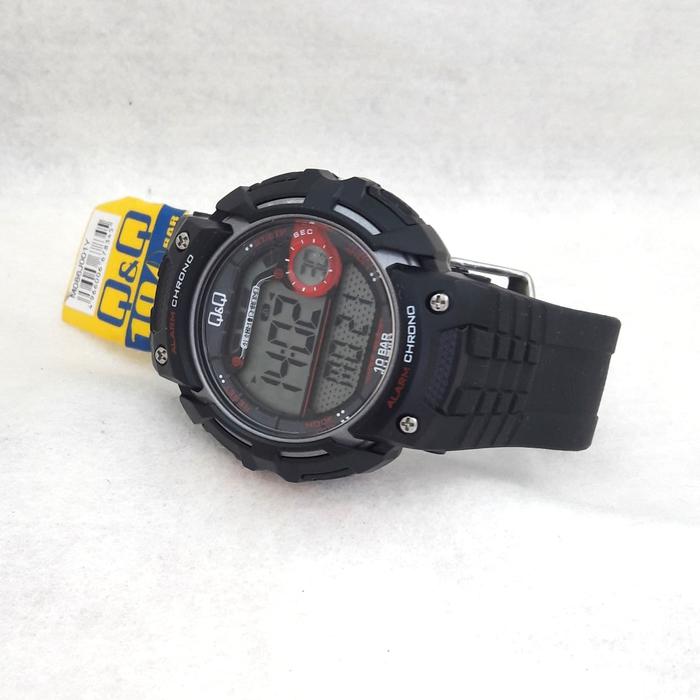 JAM TANGAN PRIA QQ QNQ Q&Q M086 DIGITAL SPORT RUBBER KARET WATER 10BAR
