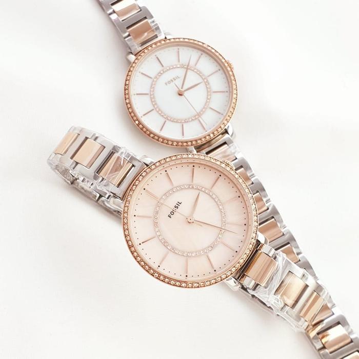 Jam Tangan Wanita Merek Fossil ES 4452 Stainless 3.6cm Original