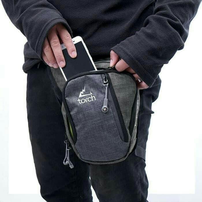 TAS SLEMPANG TORCH KAMA HIJAU WAIST BAG TAS PAHA NOT EIGER REI CONSINA