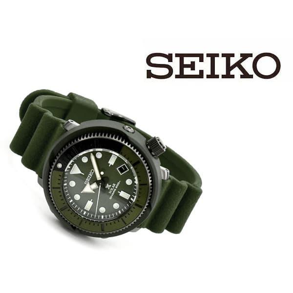 Seiko Prospex Tuna Street Series 535p1 Solar Divers Green army SNE535