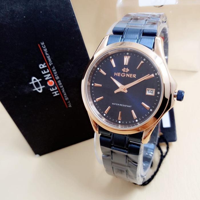 Hegner 8009 Jam Tangan Formal Wanita Murah Anti Air - Original
