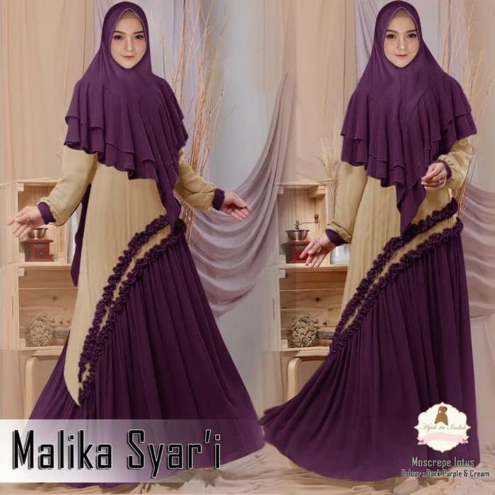 GAMIS SYARI KHIMAR SET GAMIS JUMBO XL XXL XXL MALIKA SYAR'I MAXI BUSUI