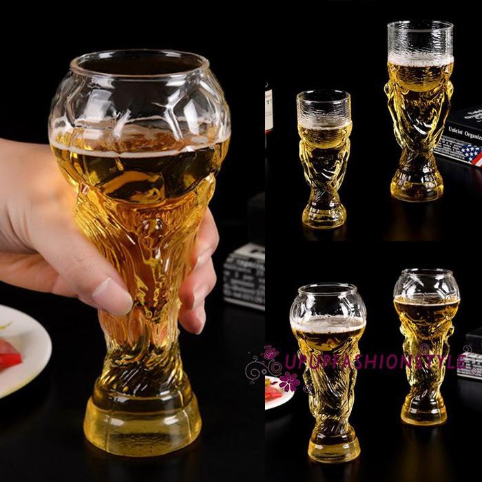 EL Gelas Minum Bir 350ml/450ml Desain Kristal World Cup Piala Dunia