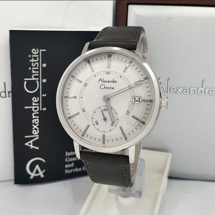 Jam Tangan Pria Alexandre Christie Original AC6545 Silver