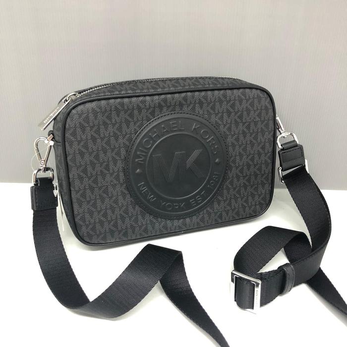 Michael Kors Fulton Sport Crossbody Signature Black