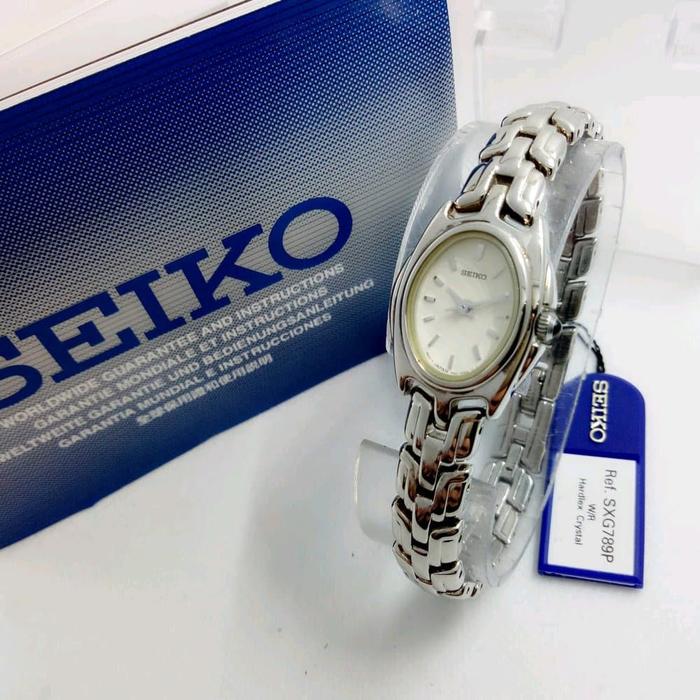 Seiko SXG789 gold jam tangan wanita Classic mini SXG789P original