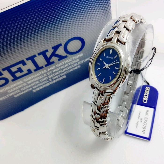 Seiko SXG79 gold jam tangan wanita Classic mini SXG791P original