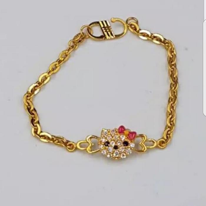 Gelang Bayi Boneka Permata Emas asli