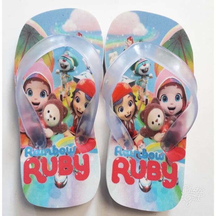 Sandal Karakter Rainbow Ruby