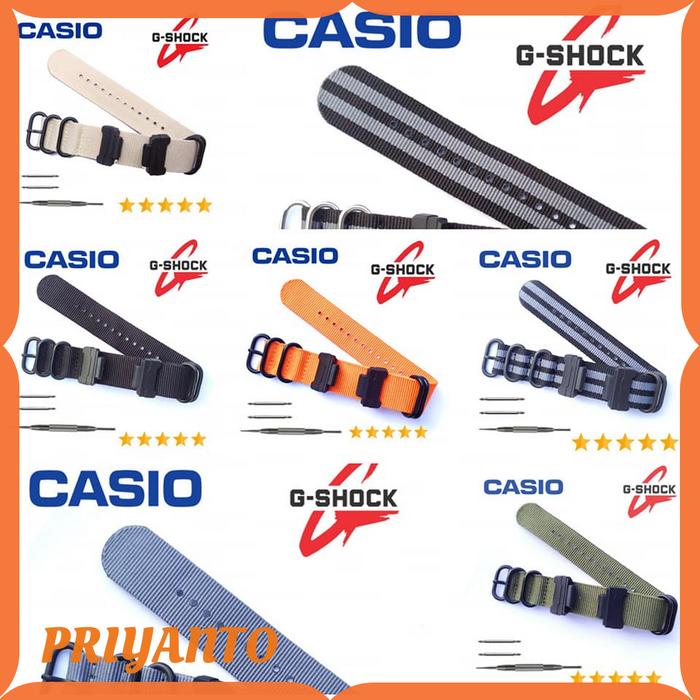 Tali Jam Tangan Canvas Casio G-shock Dw-6100 Dw-6200 Dw-6500 Dw-6900